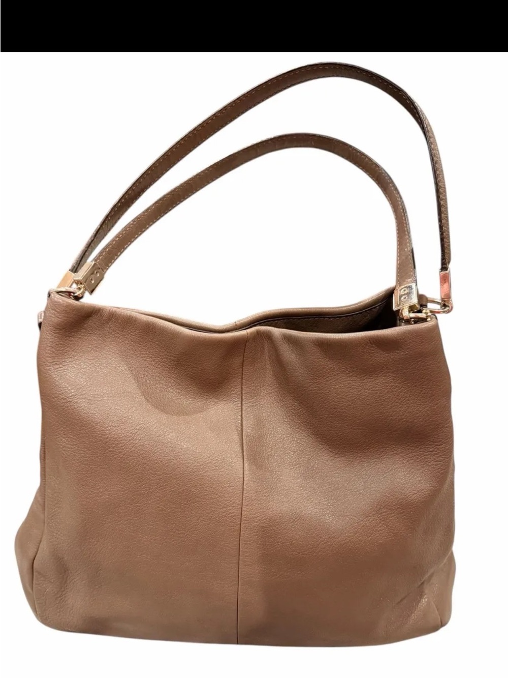 Coach Brown Pebbled Leather Shoulder Hobo